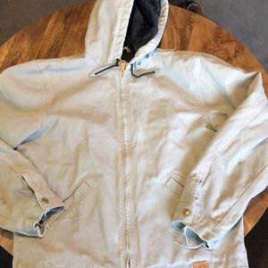Carhartt Loose-Fit Firm Duck Insulated Lined Active Hooded Jacket for Men size M